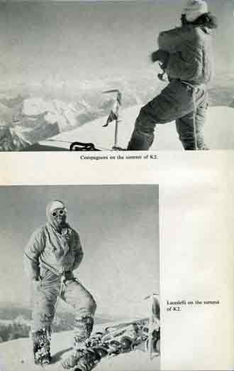
First ascent of K2: Achille Compagnoni and Lino Lacedelli on K2 summit on July 30, 1954 - Ascent Of K2: Second Highest Peak In The World book
